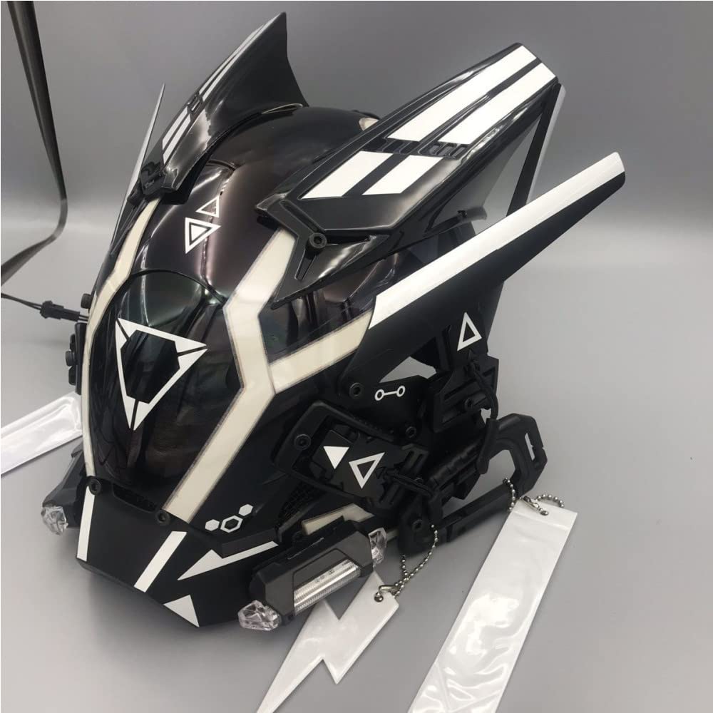 サイバーパンクスタイル LEDヘルメットマスク Amazon.co.jp: [TUKRKRS] サイバーパンクマスクヘルメット